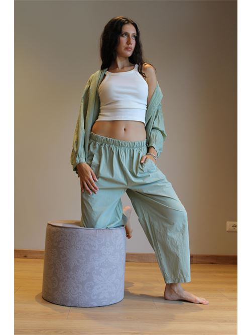 Pantalone ovetto in cotone DIECI MINUTI | TP40222